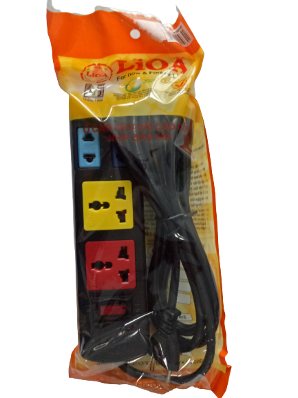 Ổ cắm 2D+2S dây 5mx2 LiOA 2D2S52
