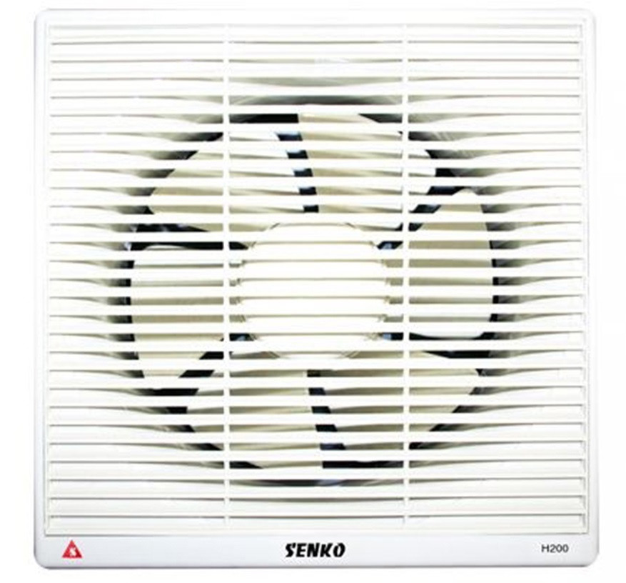 Quạt hút gắn tường Senko H200 35w 220v màu trắng, lưu lượng gió 37 m3/phút