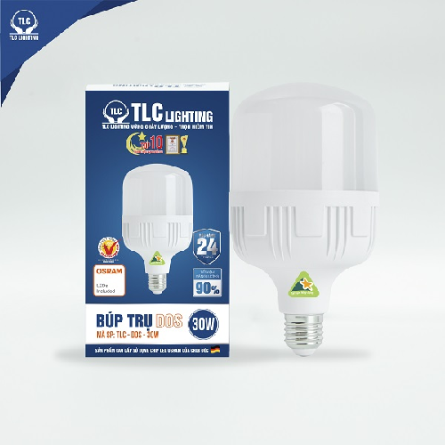 Đèn LED búp trụ DOS 20W TLC, TLC-DOS-20W-V, ánh sáng vàng