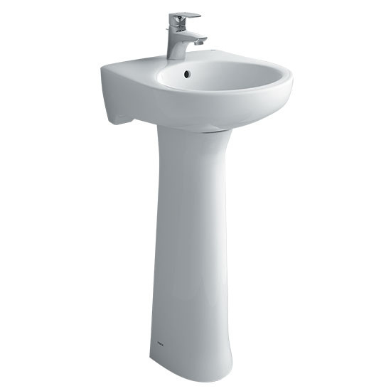 Chậu rửa lavabo Inax L-282V(EC/FC) & L-284VD, kích thước 410x400x184 mm