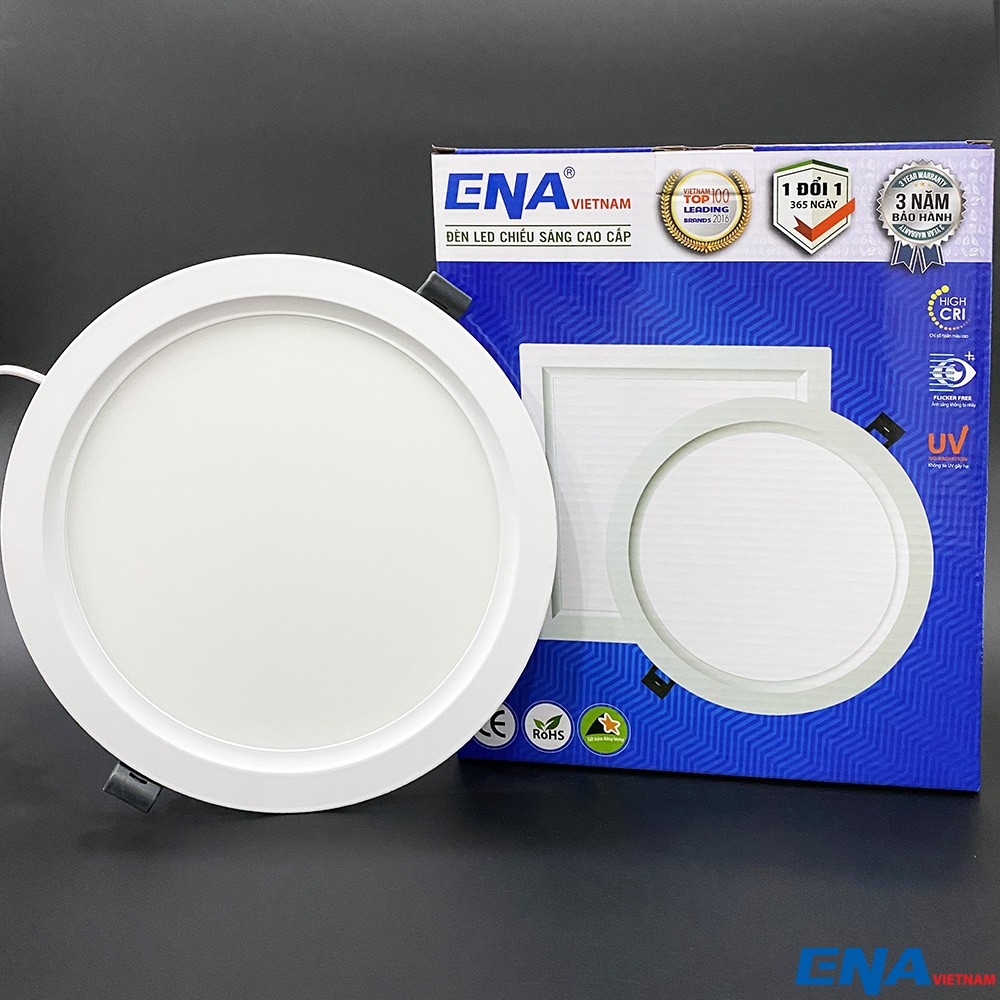 Đèn led âm trần siêu mỏng 24W Ø285 AF series ENA ATF24-300/SE(V), ánh sáng vàng