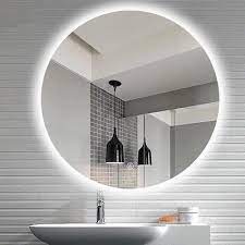 Gương tròn led hắt sau có cảm ứng,gương bỉ, kích thước D60, led màu trắng