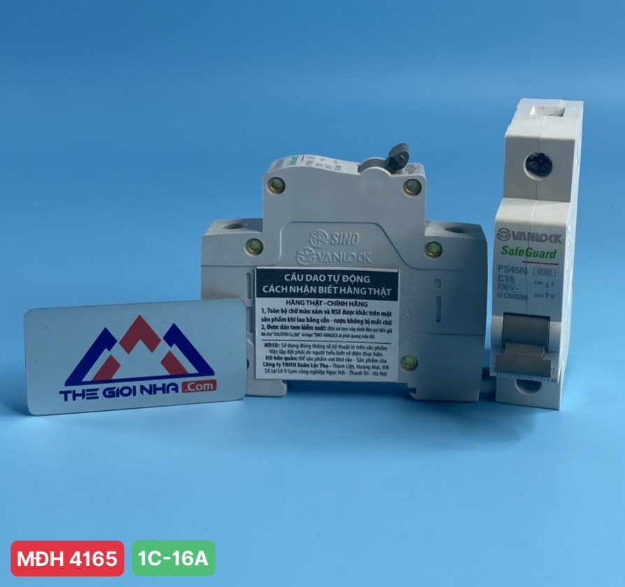Cầu dao tự động MCB 1C 16A Sino PS45N/C1016