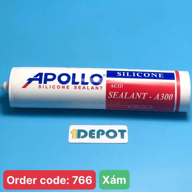 Keo silicone Apollo A300 300ml màu xám