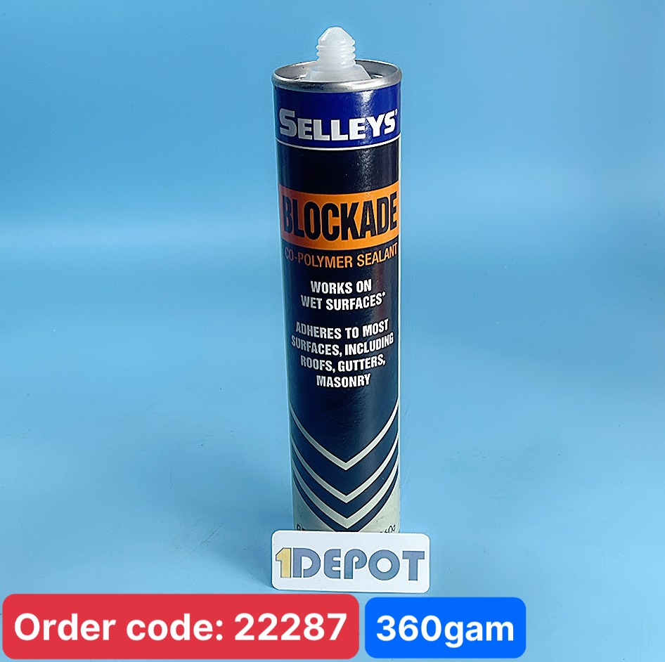 Keo chống dột mái tôn Selleys Blockade 360g, (thùng 12 chai), màu xám