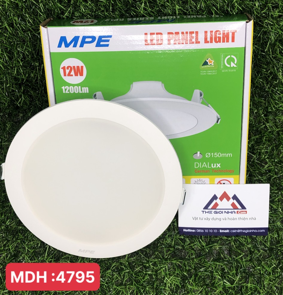 Đèn Led panel 12W MPE RPL2-12/3C 3 màu, loại tròn âm trần