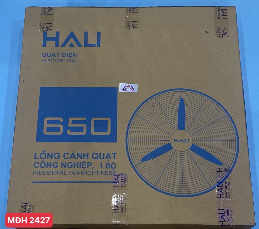Quạt treo công nghiệp Hali TC657C, công suất 140w, đường kính cánh 650mm, màu đen