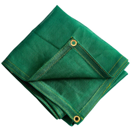 Lưới Dệt Kim che nắng 80% - 230gsm - kt 2x50m/cuộn/tấm, khoen cách 1m, màu xanh lá